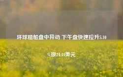 环球租船盘中异动 下午盘快速拉升5.10%报24.44美元