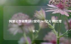 阿里云智能集团Q2营收296.1亿元 同比增长7%