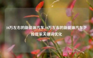 10万左右的新能源汽车,10万左右的新能源汽车下拉管家关键词优化