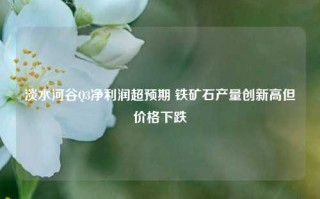 淡水河谷Q3净利润超预期 铁矿石产量创新高但价格下跌