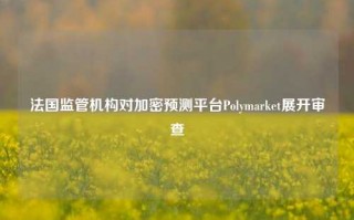 法国监管机构对加密预测平台Polymarket展开审查