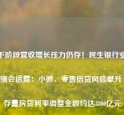 下阶段营收增长压力仍存！民生银行业绩会透露：小微、零售信贷风险攀升 存量房贷利率调整金额约达3800亿元