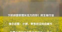 下阶段营收增长压力仍存！民生银行业绩会透露：小微、零售信贷风险攀升 存量房贷利率调整金额约达3800亿元