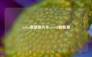 arcfox新能源汽车,arrival新能源