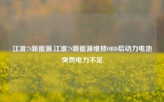 江淮7S新能源,江淮7S新能源维修OBD后动力电池突然电力不足