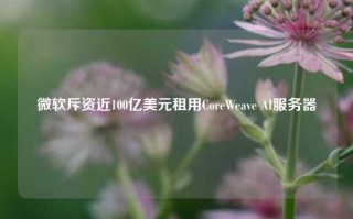 微软斥资近100亿美元租用CoreWeave AI服务器