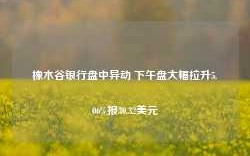 橡木谷银行盘中异动 下午盘大幅拉升5.06%报30.32美元