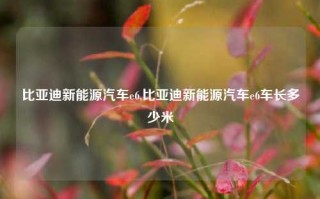 比亚迪新能源汽车e6,比亚迪新能源汽车e6车长多少米