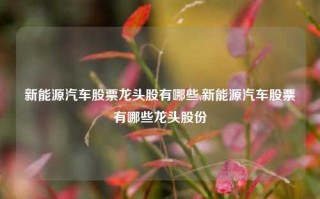 新能源汽车股票龙头股有哪些,新能源汽车股票有哪些龙头股份