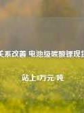 供需关系改善 电池级碳酸锂现货重新站上8万元/吨