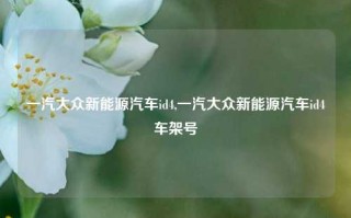 一汽大众新能源汽车id4,一汽大众新能源汽车id4车架号