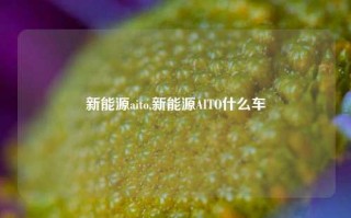 新能源aito,新能源AITO什么车