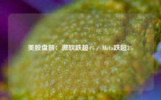 美股盘前：微软跌超4%，Meta跌超3%