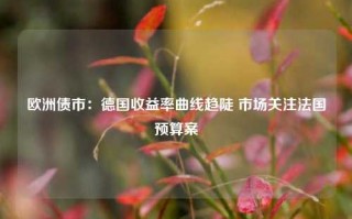 欧洲债市：德国收益率曲线趋陡 市场关注法国预算案