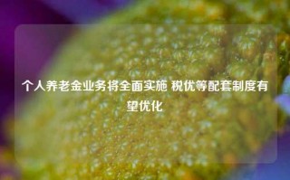 个人养老金业务将全面实施 税优等配套制度有望优化