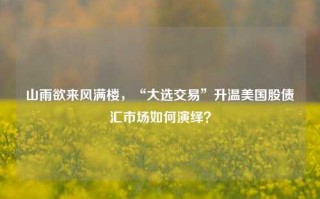 山雨欲来风满楼，“大选交易”升温美国股债汇市场如何演绎？