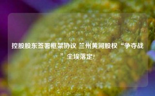 控股股东签署框架协议 兰州黄河股权“争夺战”尘埃落定?