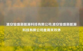 淮安骏盛新能源科技有限公司,淮安骏盛新能源科技有限公司是周末双休