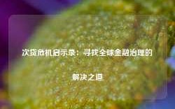 次贷危机启示录：寻找全球金融治理的解决之道