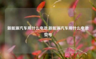 新能源汽车用什么电池,新能源汽车用什么电池型号