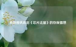 特朗普执政后《芯片法案》的存废猜想