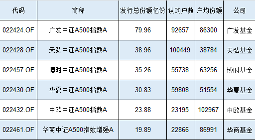 2.3万人买了20亿元，华商中证A500指数增强基金发行规模、认购户数位居同类倒数第一，户均认购8.7万同类第二-第1张图片-新能源