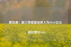 青岛港：前三季度营业收入为491.07亿元，同比增长9.10%-第1张图片-新能源