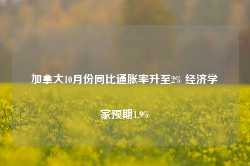 加拿大10月份同比通胀率升至2% 经济学家预期1.9%-第1张图片-新能源